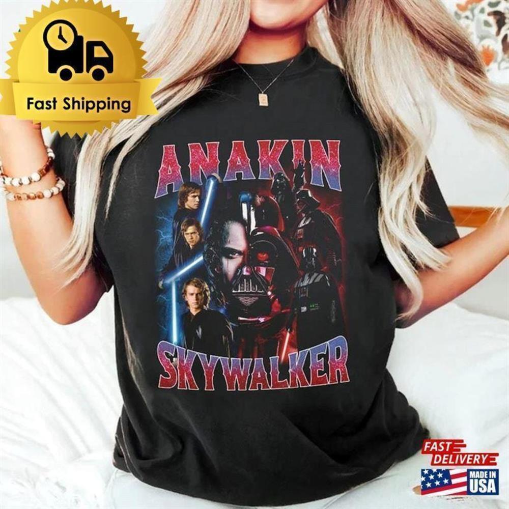 Retro Anakin Skywalker Darth Vader 90s Classic Star Wars Fan Retro T-Shirt